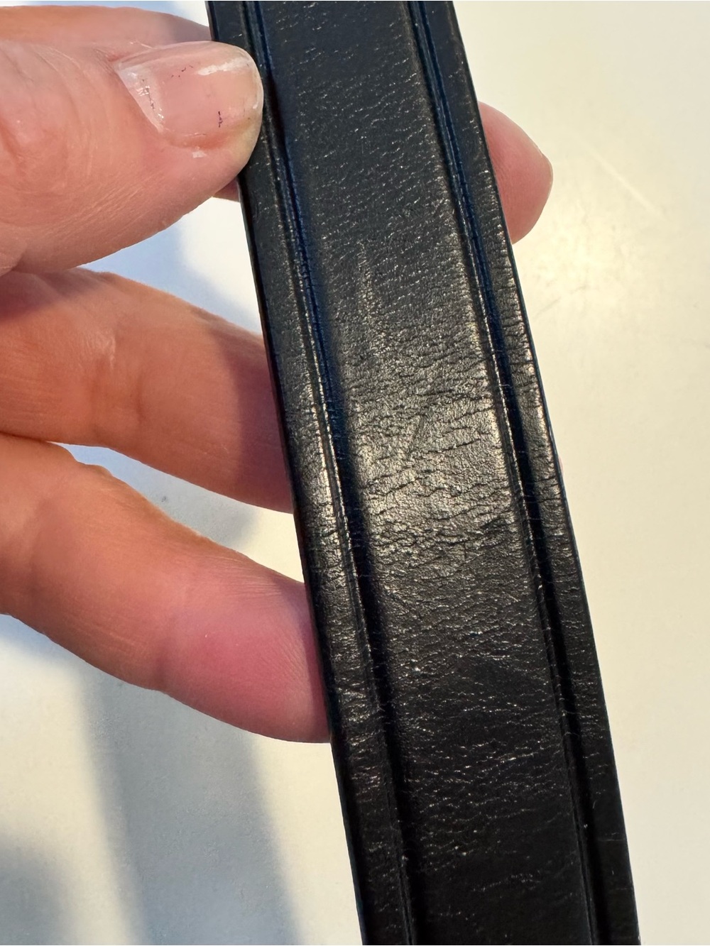 Tory English Bridle Leather Belt - Picture 10 of 10